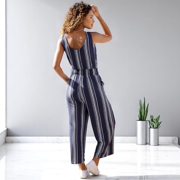 Lascana Stripe Jumpsuit l SIZE 2 - Picture 2 of 3